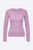 Tammo Longsleeve in Helllila / Lila gestreiftem  Rippjersey für Frauen