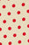 Phoebe Bluse  in beigenem Tencel mit roten Polka dots für Frauen