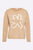 Toni Longsleeve in bronze mit Blumenprint für Frauen